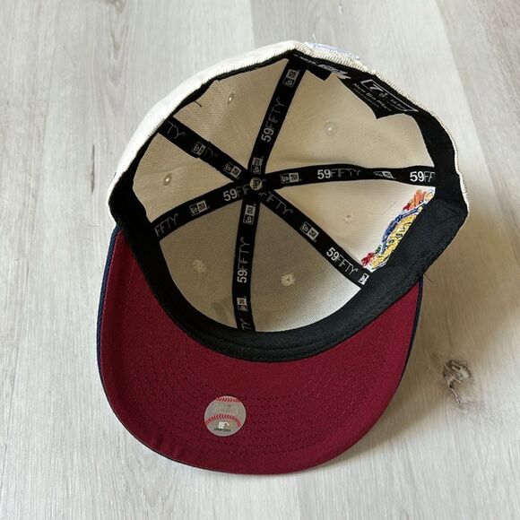 New Era Yankees fitted World Series 1996 fitted cap size‎ 7 1/8 off-white NWT - Picture 6 of 7